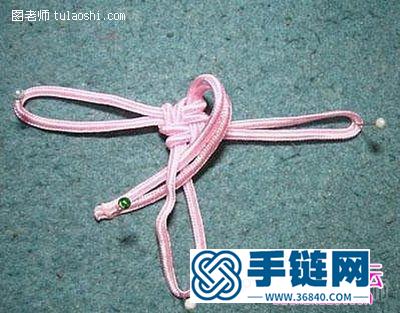 繩編四葉草的方法圖解