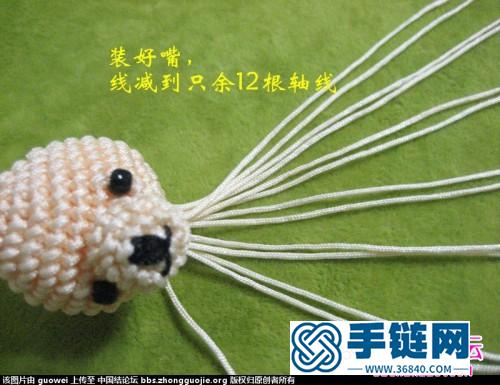 繩編小熊玩偶教程，中國結小熊玩偶編法步驟