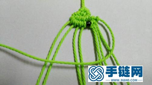 中國結編織制作的小魚掛件圖解
