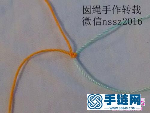 中國結(jié)編織小魚手繩方法圖解