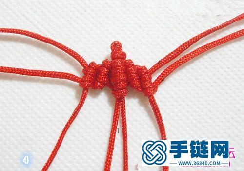 繩編心形小掛件的方法步驟
