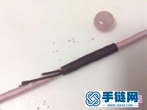 中國結編織繞線平安扣吊墜手繩教程