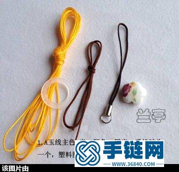蘭亭教你用小塑料圈和繩編中國風小吊墜圖解