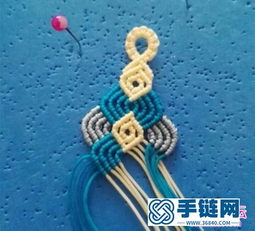 多色編織手繩教程