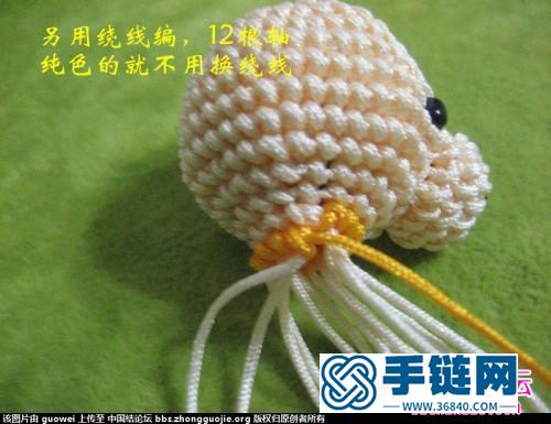 繩編小熊玩偶教程，中國結小熊玩偶編法步驟