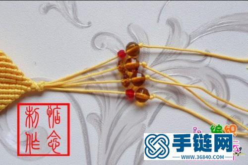 繩結(jié)心型掛飾的制作方法圖片