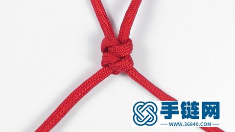 紅色繩結(jié)掛飾編法教程