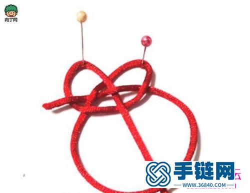 雙錢結筷子環的編法圖片步驟
