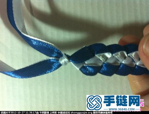 俄羅斯風情絲帶手鏈的編法