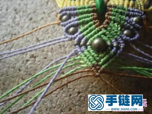 中國結編織貓頭鷹項鏈吊墜圖解