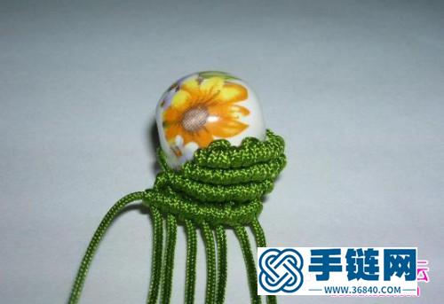 漂亮的斜卷結手鏈編法