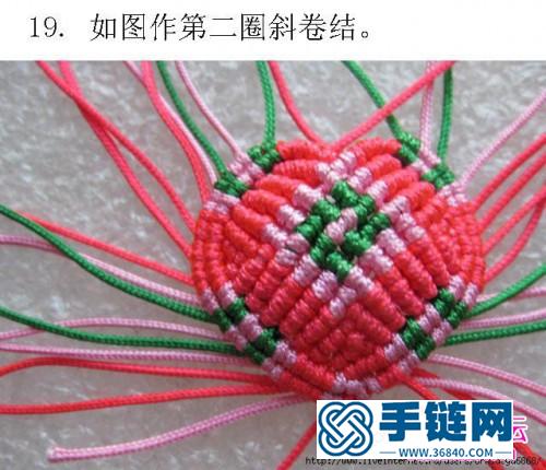 一步步教你繩結立體心掛件的編法