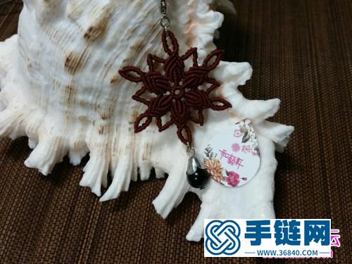 繩編雪花項鏈的詳細方法