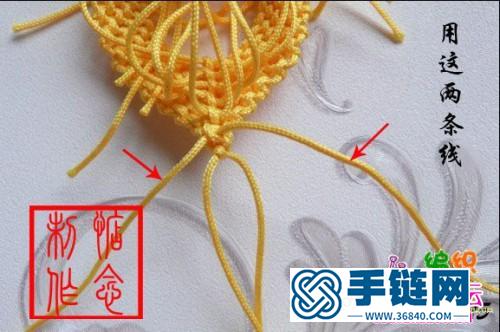 繩結(jié)心型掛飾的制作方法圖片