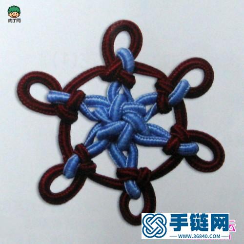 團(tuán)錦結(jié)最簡單的編法，團(tuán)錦雙環(huán)花的打法教程