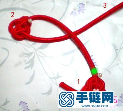 中國結(jié)編結(jié)制作的五福胸花教程步驟