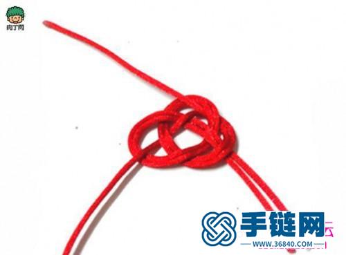 雙錢結筷子環的編法圖片步驟