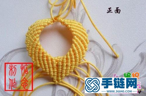 繩結(jié)心型掛飾的制作方法圖片