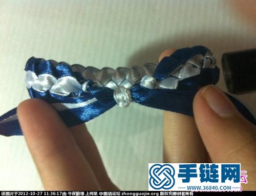 俄羅斯風情絲帶手鏈的編法