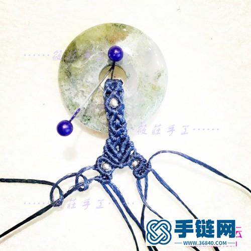 瑪瑙平安扣項鏈的制作方法