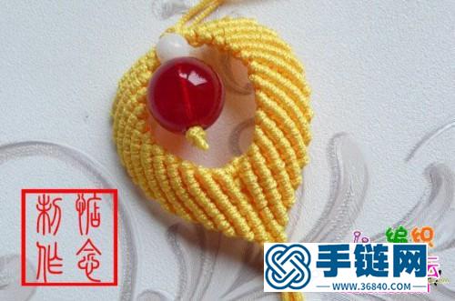 繩結(jié)心型掛飾的制作方法圖片