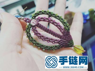中國結編繩首飾_簡單DIY編法熱氣球耳墜的方法圖 