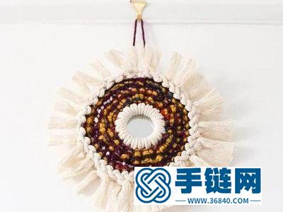 Macrame編法手工大全_簡單DIY編繩結藝太陽裝飾 