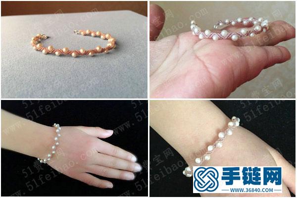 簡(jiǎn)單DIY編繩珍珠手繩_編法手串的簡(jiǎn)單DIY做法圖 