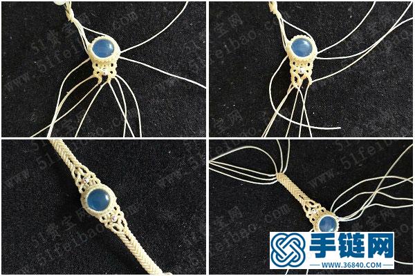 繞線編法戒指_簡單DIY編繩包石戒指教程 
