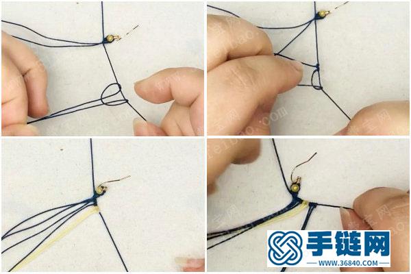編繩結(jié)藝作品大全_簡單DIY小飛蛾青金耳環(huán)教學(xué) 
