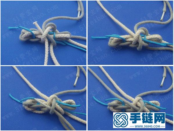 傘繩編法基礎入門_簡單DIY糖果色手編繩結掛件 
