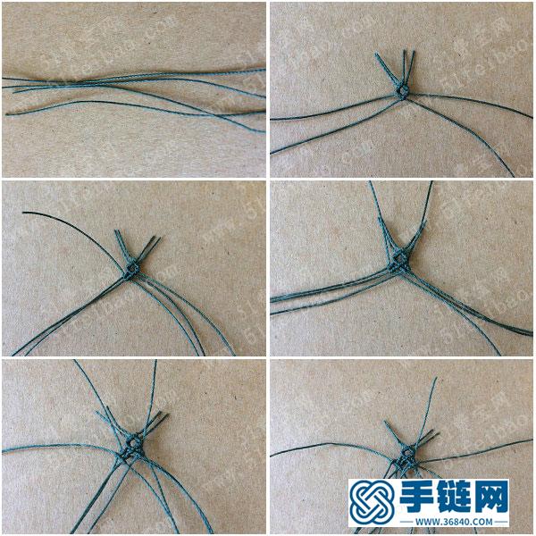 耳環(huán)的編法_蠟線簡(jiǎn)單DIY編繩日系白水晶耳墜 