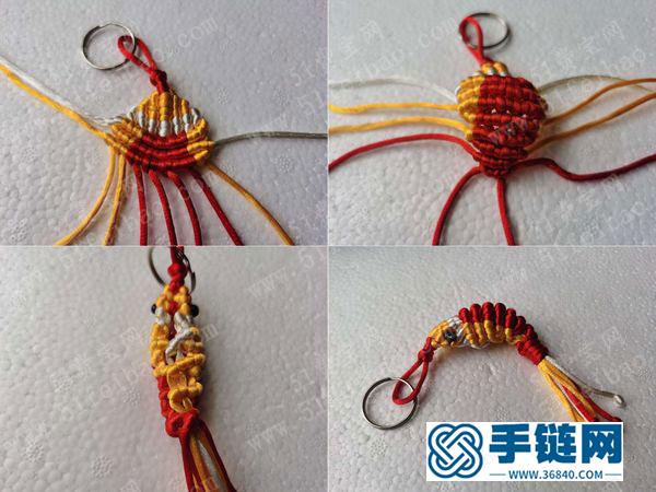 手工編織大全_簡單DIY大蝦鑰匙扣掛件教學圖 