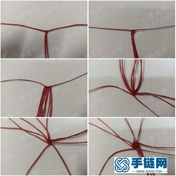 簡單DIY編繩首飾教程_如何編法簡單小紅花耳環(huán) 