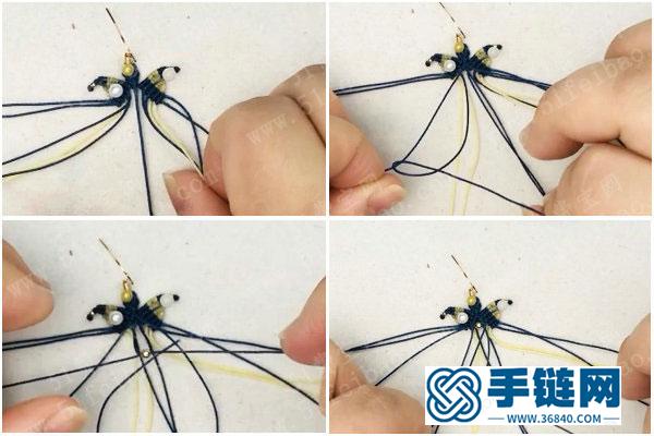編繩結(jié)藝作品大全_簡單DIY小飛蛾青金耳環(huán)教學(xué) 