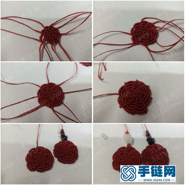 簡單DIY編繩首飾教程_如何編法簡單小紅花耳環(huán) 