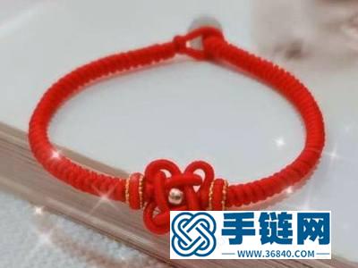 編繩酢漿草結教程_簡單DIY編法繞線四葉草手繩 