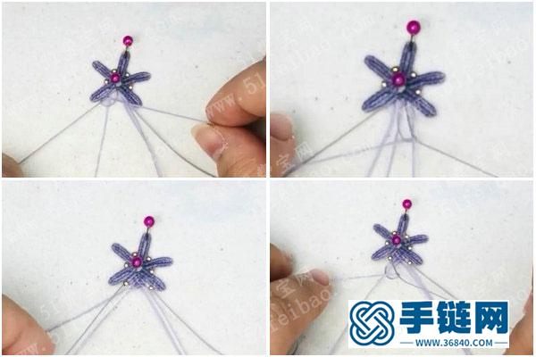 手工編織裝飾_簡單DIY編法小花花造型耳環 