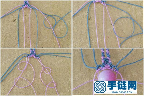 原創玉線編繩教程_簡單DIY國風刀馬旦尾扣掛飾 