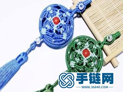 編繩鏤空香囊掛件_手工制作中國結傳統香囊 