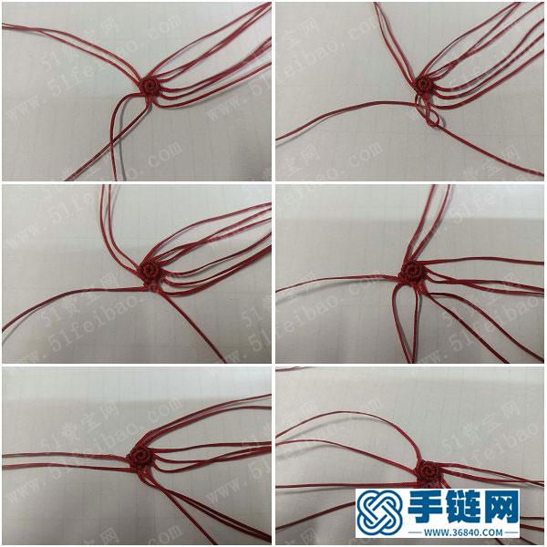 簡單DIY編繩首飾教程_如何編法簡單小紅花耳環(huán) 