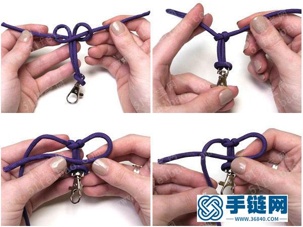 怎么簡單DIY傘繩編法拉鏈頭掛飾 