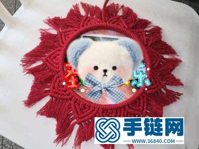 圣誕節手工裝飾_簡單DIY編繩壁掛圣誕花環教學 