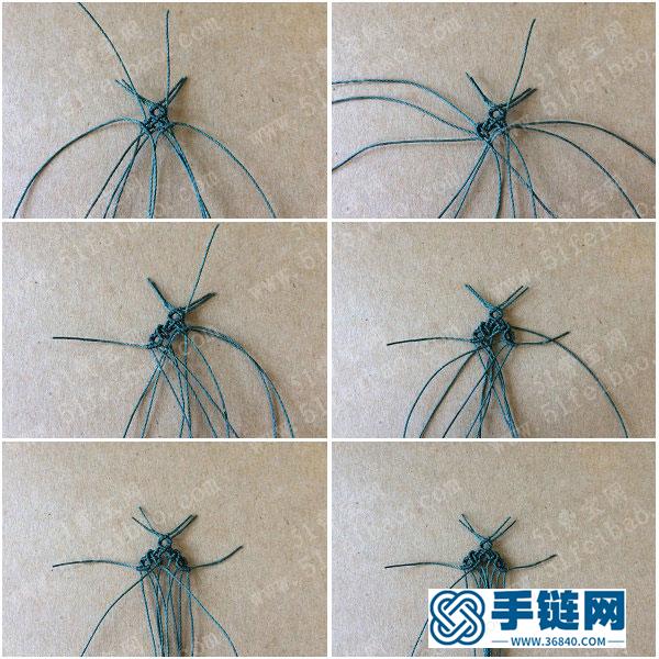 耳環(huán)的編法_蠟線簡(jiǎn)單DIY編繩日系白水晶耳墜 