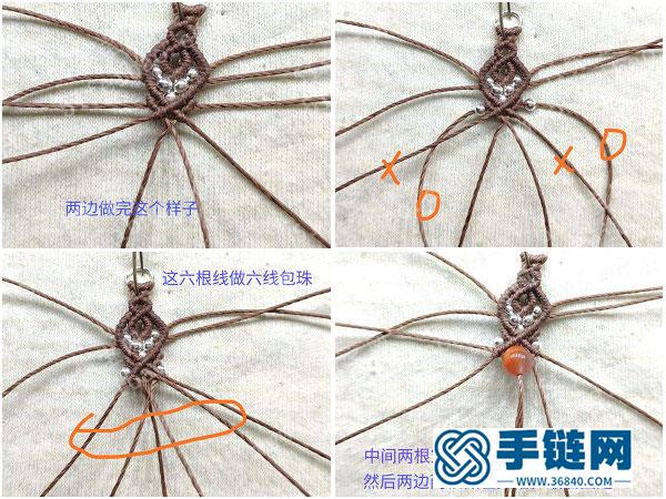 創意耳飾的做法_復古編繩蠟線耳墜圖解 