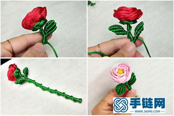 手工做好看的禮物_繩編玫瑰花diy圖解 