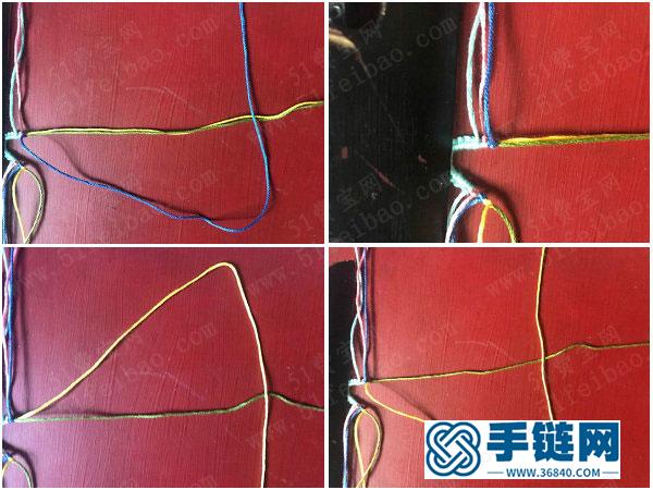 親手學編繩_五色手工編法友誼手繩詳細全過程 