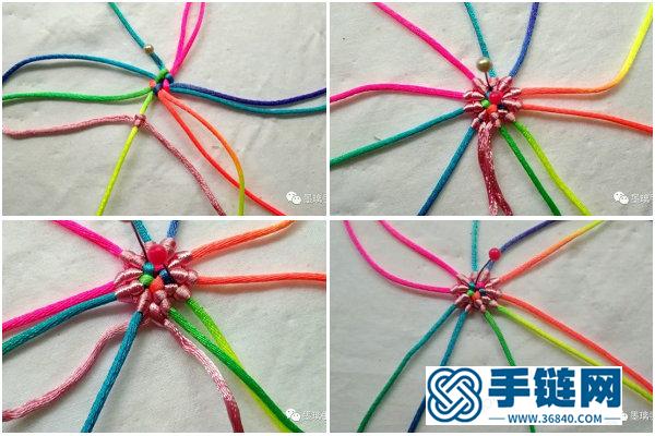 中國結編法創意_手工編織大花朵掛飾教程 