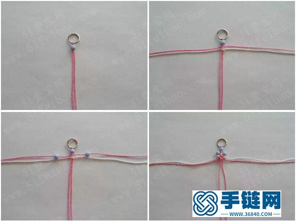 做一串少女風飾物_手編串珠彩色小雪花掛件 