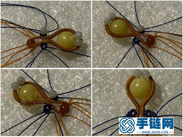 中國結大全手工_簡單DIY很簡單編繩珠子吊墜及耳墜 